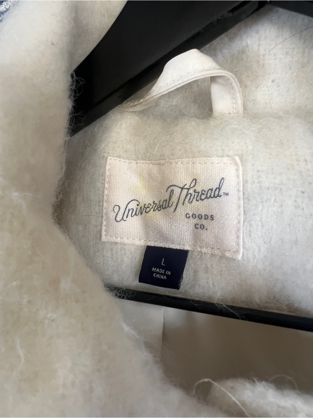 Universal Thread Cream Teddy Shacket with Button Front - Picture 3 of 7